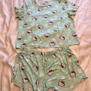Hello Kitty by Sanrio Mint Green Pajama Set | Size M